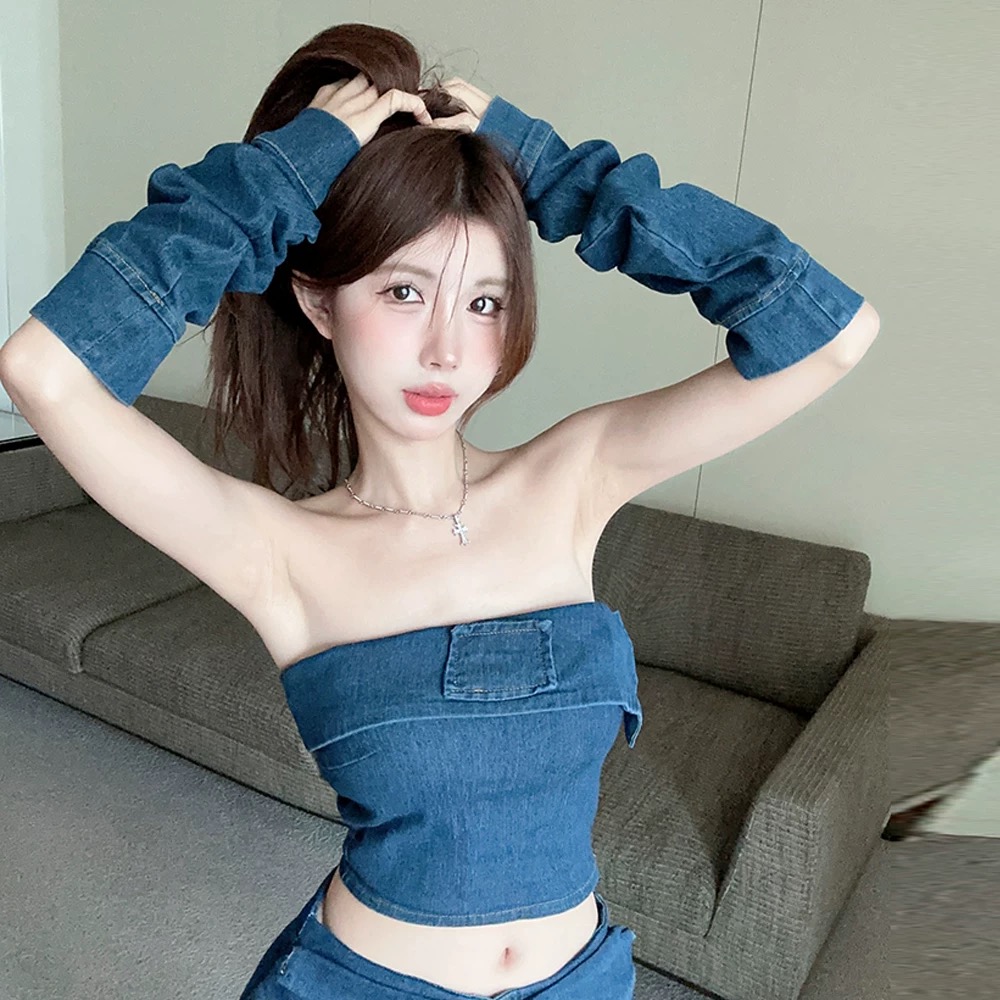 Can’t forget me denim set DTP208 images